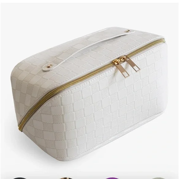 Waterproof Big Cosmetics bag for Women Portable Handle Makeup - Picture 1 of 3